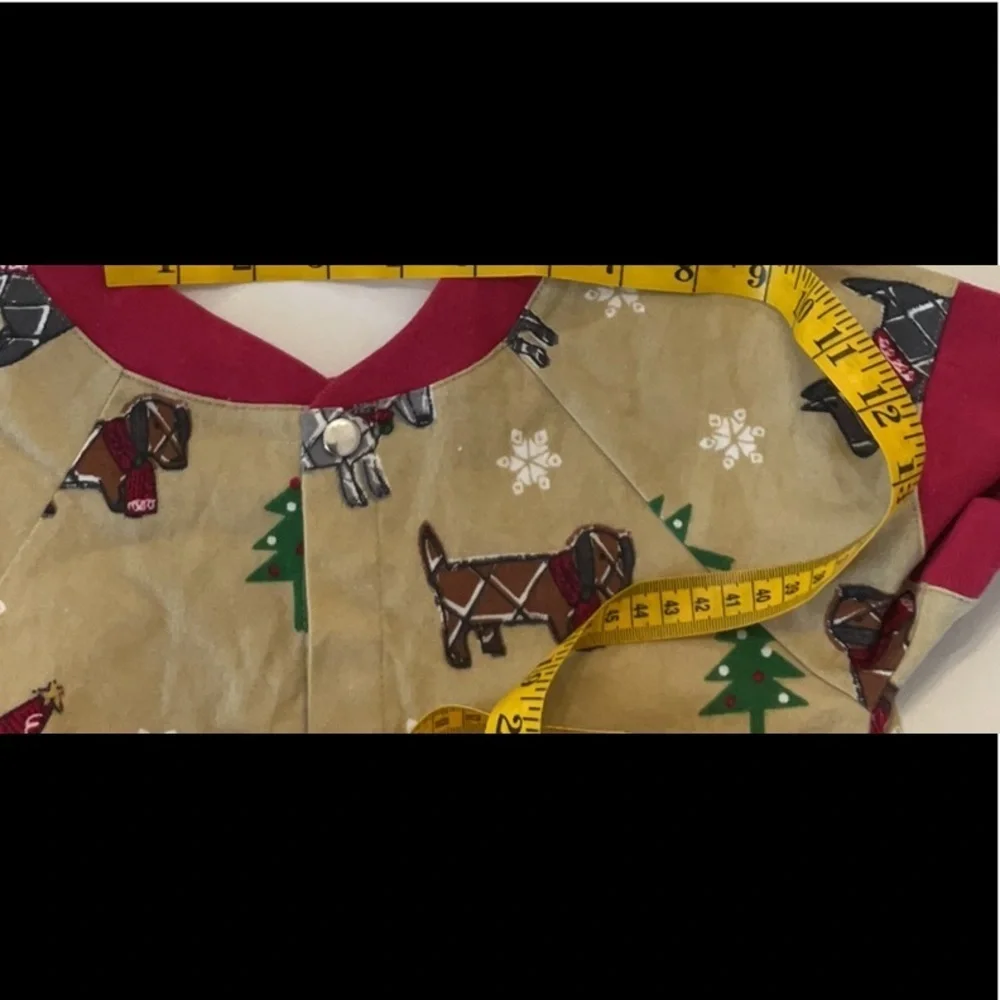 NWT Company Store Dapper Dogs Christmas matching kids nightgown & dog pj